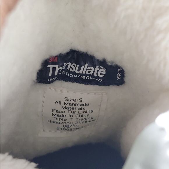 Northside Womens 9 Waterproof Insulated Snow Boot Olive Faux Fur Thinsulate - Picture 12 of 16